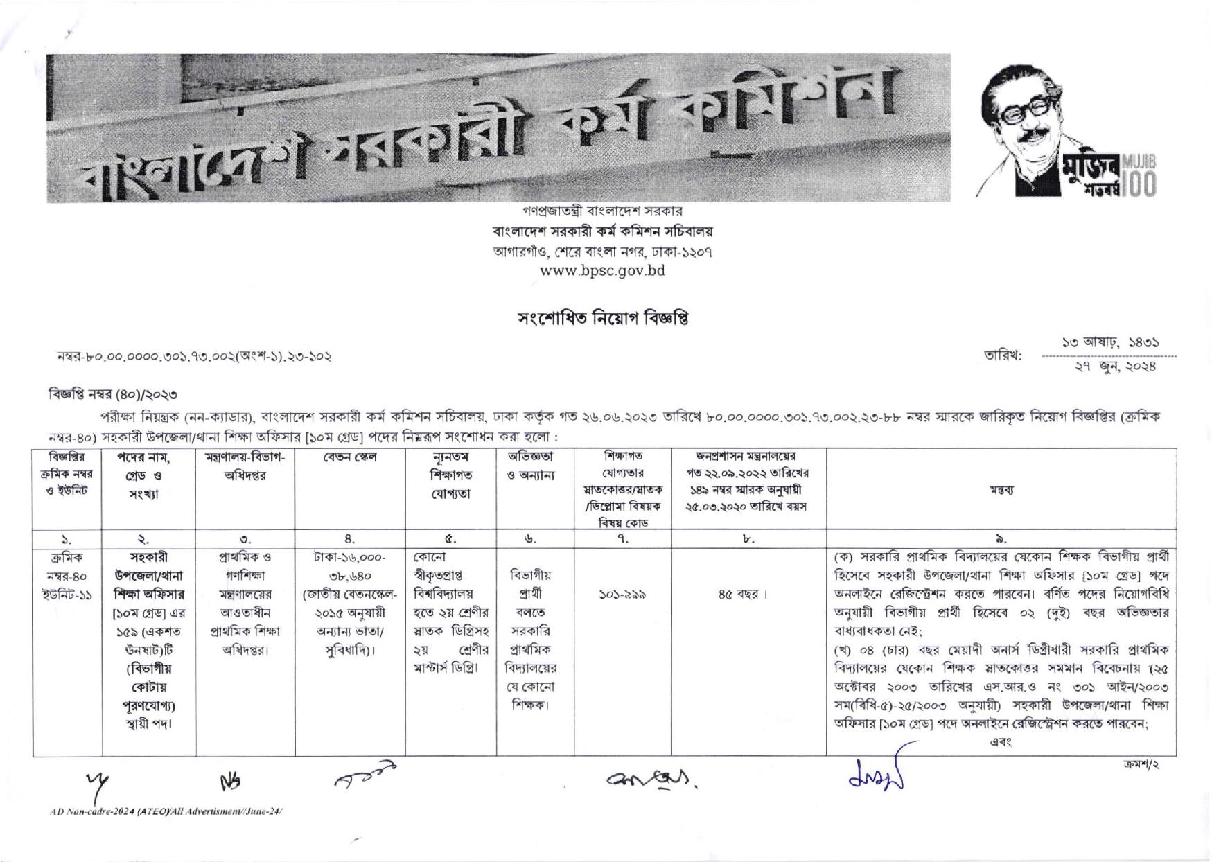 প্রাথমিক শিক্ষা অধিদপ্তর 30-6-24-2